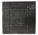 RUBBER SAFETY FLOORING ECO TILES (แผ่นยางกันกระแทก รุ่นเม็ด) BLACK SIZE 50x50x2.5CM WEIGHT 5KG 1Y. 